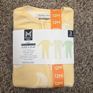 Member's Mark Yellow Organic Cotton Kids Pajama Set